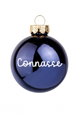 Boule de noël Connasse Bleu marine Précommande