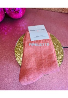 Chaussettes Corail paillettes "Pipelette"