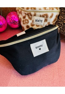 Sac banane Bisous Noir