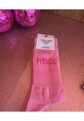 Chaussettes Roses  "pétasse"